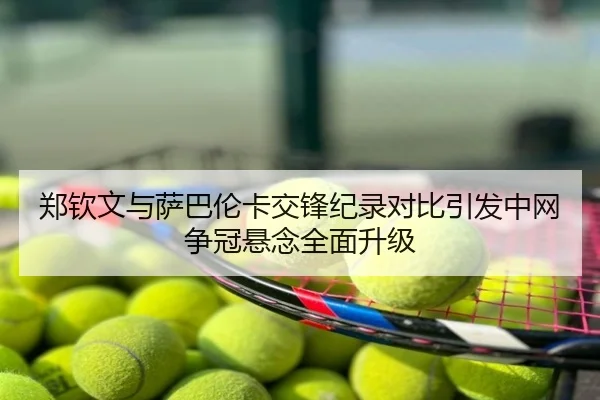 郑钦文与萨巴伦卡交锋纪录对比引发中网争冠悬念全面升级
